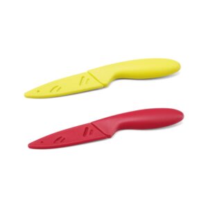 gelbes und rotes Messer