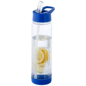 Tutti frutti 740 ml Tritan™ Sportflasche mit Infuser - transparent blau