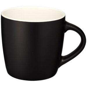 Riviera 340 ml Keramikbecher - schwarz / weiss