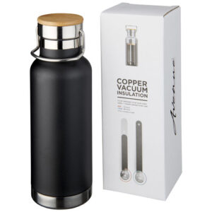 Thor 480 ml Kupfer-Vakuum Isolierflasche - schwarz