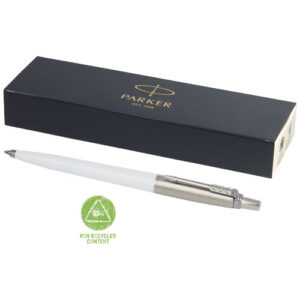 Parker Jotter Recycled Kugelschreiber (schwarze Mine) - weiss