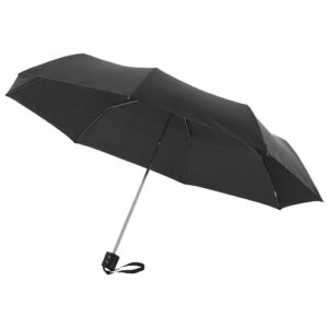 Ida 21,5" Kompaktregenschirm - schwarz