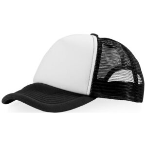 Trucker Kappe mit 5 Segmenten - schwarz / weiss