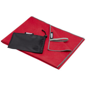 Pieter ultraleichtes und schnell trocknendes GRS Handtuch 50 × 100 cm - rot