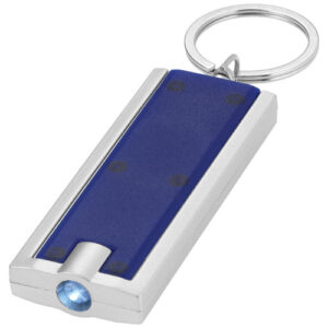 Castor LED-Schlüssellicht - blau / silber