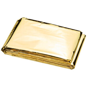 Frederik Notfalldecke mit 2 Funktionen - silber / gold