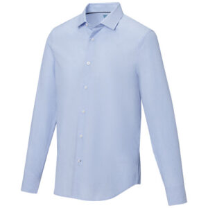 Cuprite Langarm Shirt aus Bio-Baumwolle für Herren - hellblau, 3XL