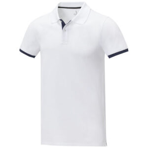 Morgan Polo für Herren, zweifarbig - weiss, 3XL