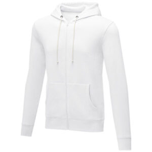 Theron Herren Kapuzenpullover mit Reißverschluss - weiss, 5XL