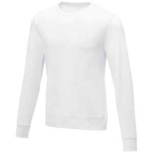 Zenon Herrenpullover mit Rundhalsausschnitt - weiss, 5XL