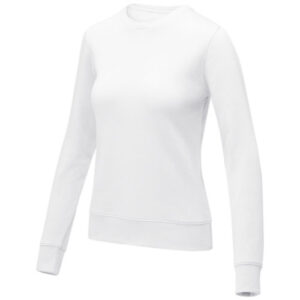 Zenon Damenpullover mit Rundhalsausschnitt - weiss, 4XL