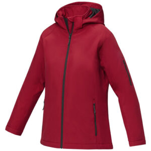 Notus wattierte Softshell Damenjacke - rot, 2XL