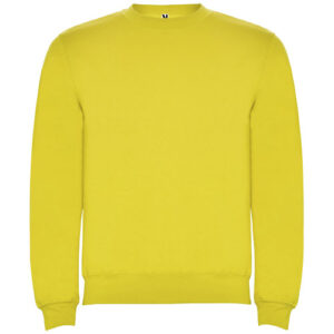 Clasica Sweatshirt mit Rundhalsausschnitt Unisex - gelb, 3XL