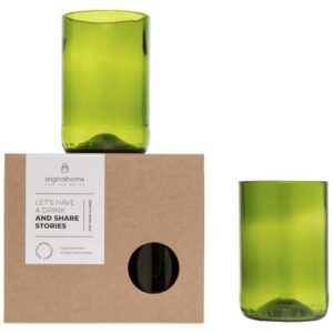 Originalhome 280 ml Trinkglas Set - grün