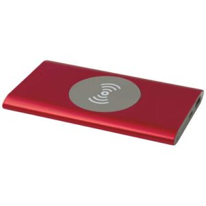 Juice 4000 mAh Typ-C kabellose Powerbank aus recyceltem Aluminium - rot