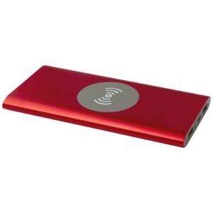 Juice 8000 mAh Typ-C kabellose Powerbank aus recyceltem Aluminium - rot