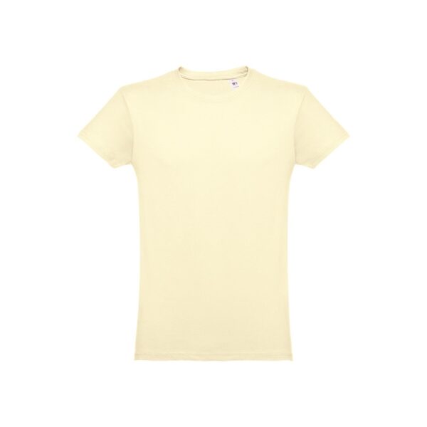 THC LUANDA. Herren-T-Shirt aus Baumwolle im Schlauchformat - Pastellgelb, XXL
