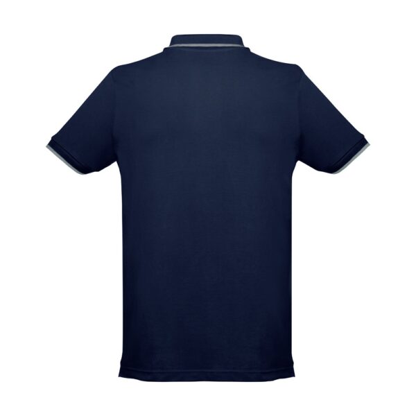 THC ROME. Zweifarbiges Baumwoll-Poloshirt für Herren
