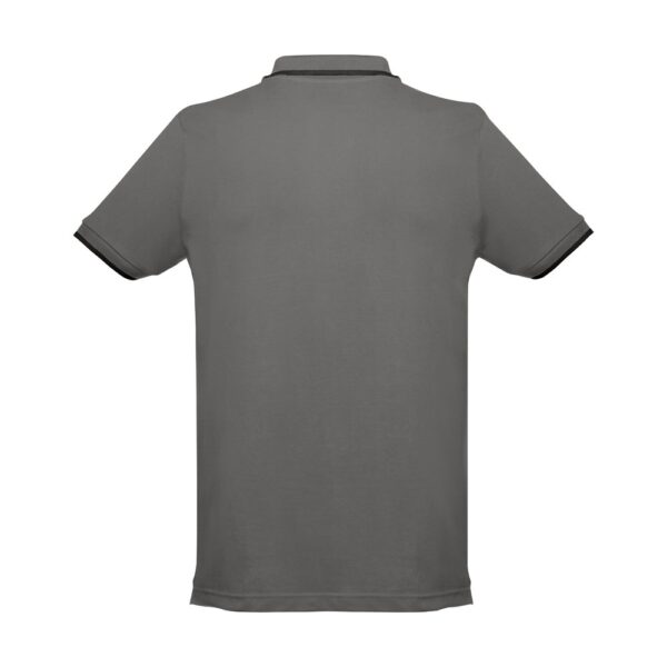 THC ROME. Zweifarbiges Baumwoll-Poloshirt für Herren