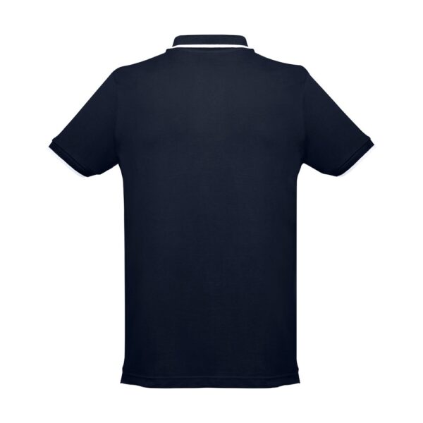 THC ROME. Zweifarbiges Baumwoll-Poloshirt für Herren