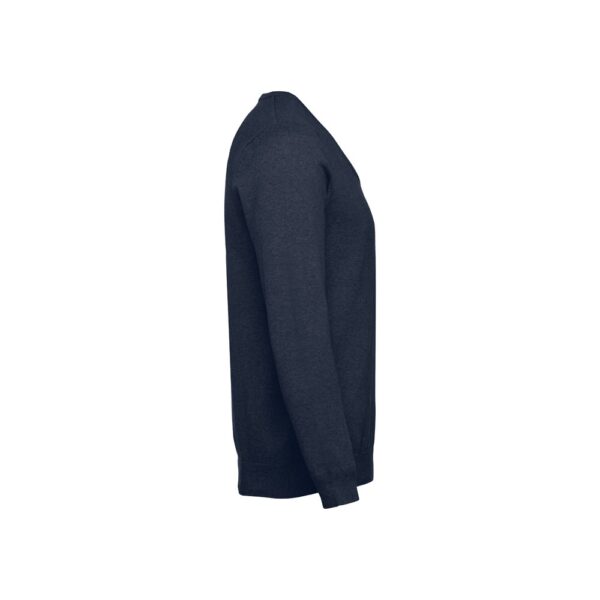 THC MILAN. Herren-Pullover mit V-Ausschnitt aus Baumwolle und Polyamid