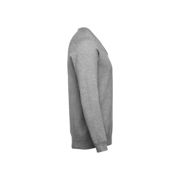 THC MILAN. Herren-Pullover mit V-Ausschnitt aus Baumwolle und Polyamid