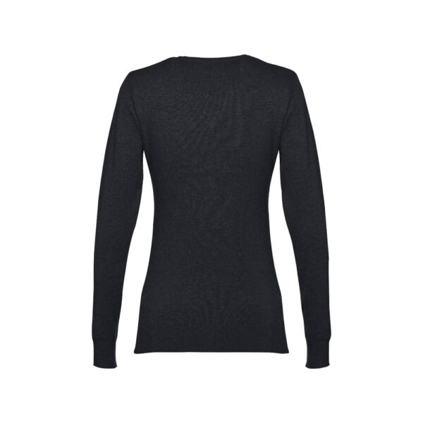 THC MILAN WOMEN. Pullover mit V-Ausschnitt für Damen aus Baumwolle und Polyamid