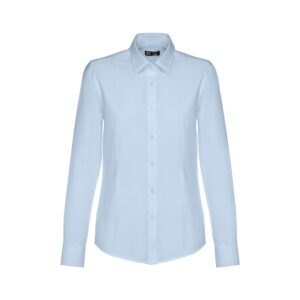 THC TOKYO WOMEN. Langärmeliges Oxford-Hemd für Frauen - hellblau, XXL