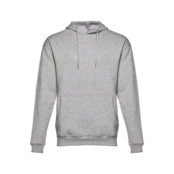 THC PHOENIX. Sweatshirt (unisex) mit Kapuze aus Baumwolle und Polyester - Hellgrau melliert, XXL