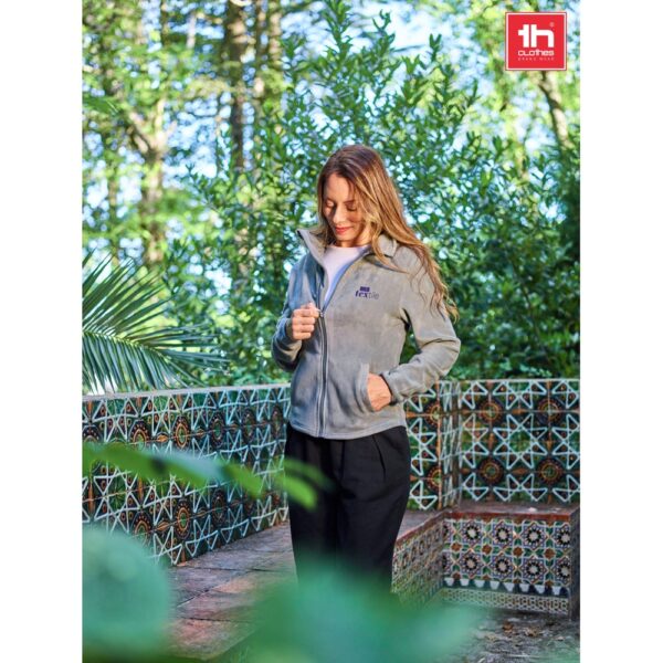 THC HELSINKI WOMEN. Polarfleecejacke aus Polyester mit Gürtel für Damen