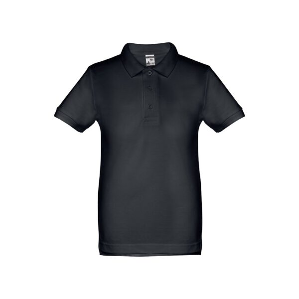 THC ADAM KIDS. Kurzärmeliges Baumwoll-Poloshirt für Kinder (unisex) - Nachtblau, 6