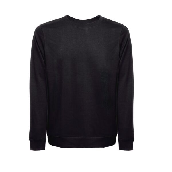 THC COLOMBO. Sweatshirt (unisex) aus italienischem Frottee ohne Knopfleiste - schwarz, XXL