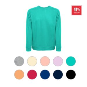 THC COLOMBO. Sweatshirt (unisex) aus italienischem Frottee ohne Knopfleiste - silber, 3XL