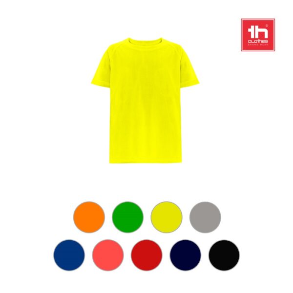 THC MOVE KIDS. Technisches T-Shirt mit kurzen Ärmeln aus Polyester für Kinder