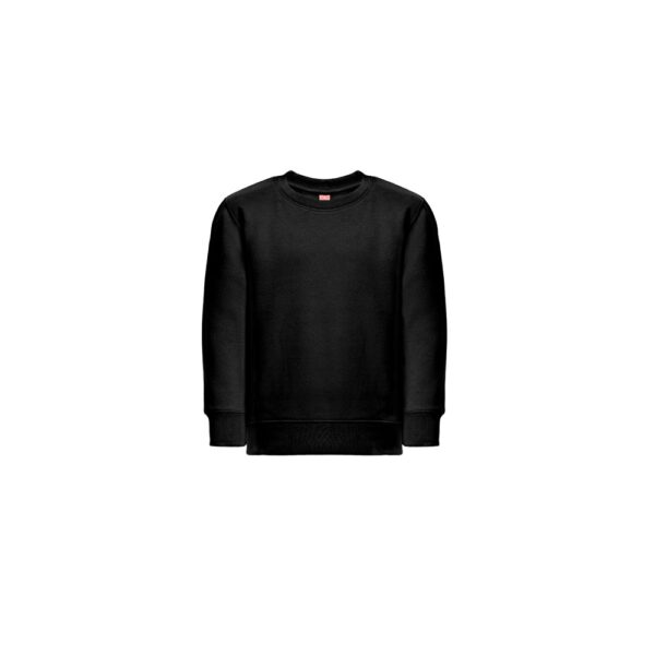 THC DELTA KIDS. Kindersweatshirt aus recycelter Baumwolle und Polyester - schwarz, 8