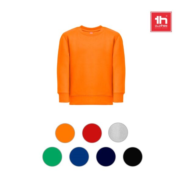 THC DELTA KIDS. Kindersweatshirt aus recycelter Baumwolle und Polyester