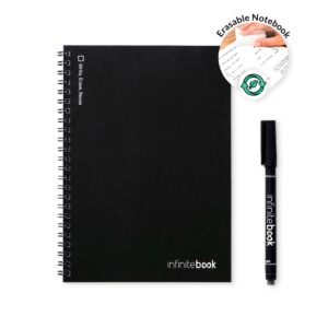 INFINITEBOOK LINED A5. "Infinitebook" mit flexiblem Einband und 15 linierten Whiteboard-Seiten