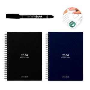 STARTER KIT INFINITE PLANNER A5. Set bestehend aus einem "Infinity Tagebuch", Reinigungsset, Marker und Markerhalter