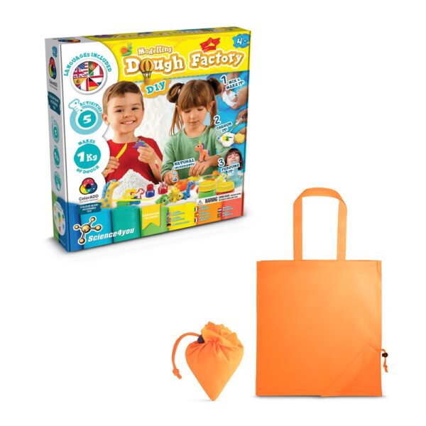 Modeling Dough Factory Kit II. Lernspiel lieferung inklusive einer faltbaren geschenktasche aus 190T - orange