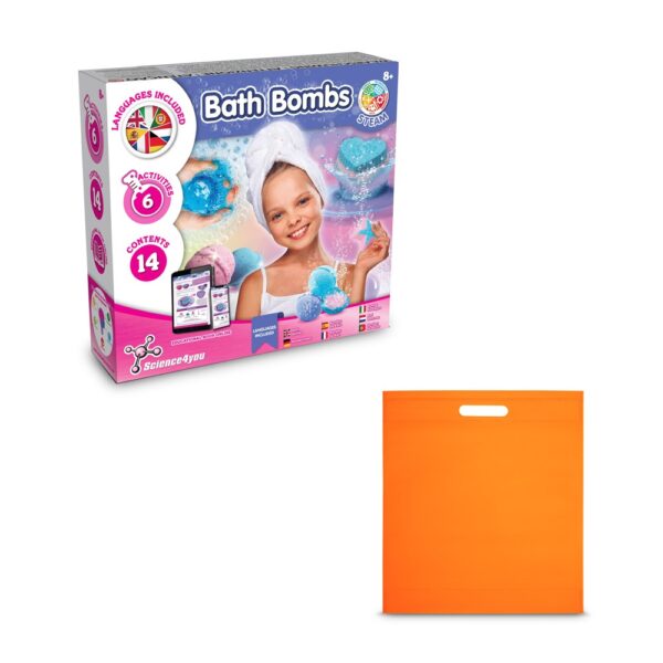 Bath Bombs Kit IV. Lernspiel lieferung inklusive einer non-woven tasche (80 g/m²) - orange