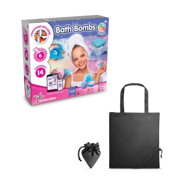 Bath Bombs Kit V. Lernspiel lieferung inklusive einer faltbaren geschenktasche aus 190T - schwarz