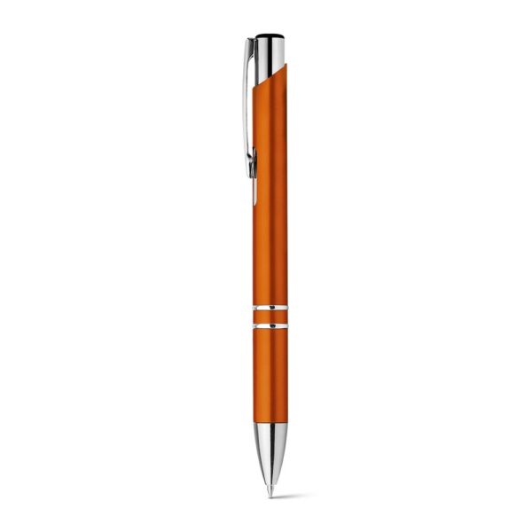 BETA PLASTIC. Kugelschreiber aus ABS mit Metallclip - orange