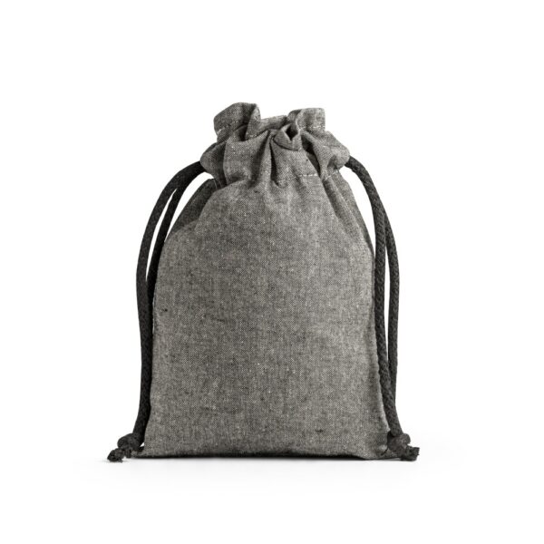 GIBRALTAR. Geschenkbeutel aus recycelter Baumwolle (70%), Polyester (30% rPET) (140 g/m²) - schwarz