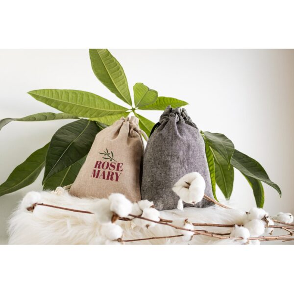 GIBRALTAR. Geschenkbeutel aus recycelter Baumwolle (70%), Polyester (30% rPET) (140 g/m²)