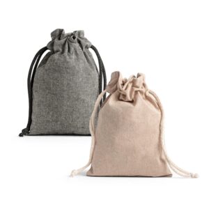GIBRALTAR. Geschenkbeutel aus recycelter Baumwolle (70%), Polyester (30% rPET) (140 g/m²) - Natürlich