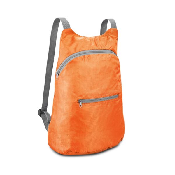 BARCELONA. Faltbarer Rucksack aus 210D Ripstop - orange, 8 L