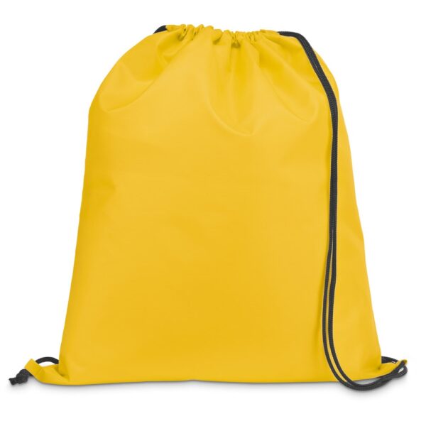 CARNABY. 210D Rucksacktasche mit schwarzen Zugbändern