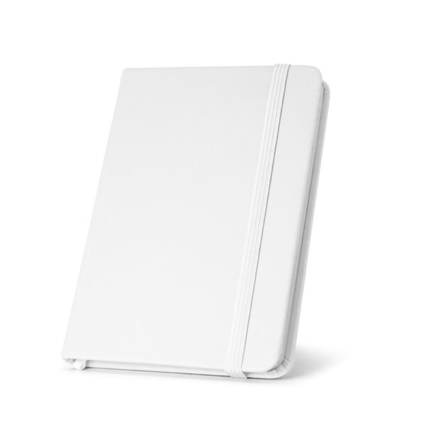 HEMINGWAY. A5 PU-Notizblock mit unlinierten Blättern - weiss