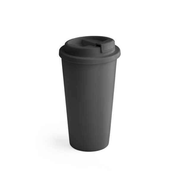 CUPPARI. Reisebecher aus 100% PP - schwarz, 500 mL