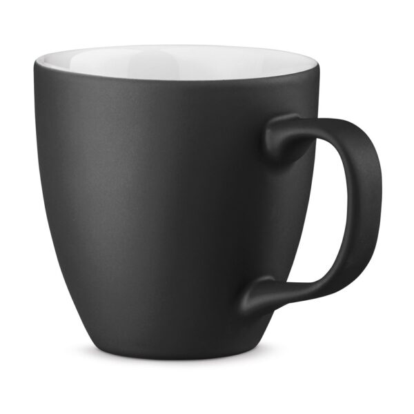 PANTHONY MAT. Becher aus Hydroglasur-Porzellan mit 450 ml Fassungsvermögen - schwarz, 450 mL